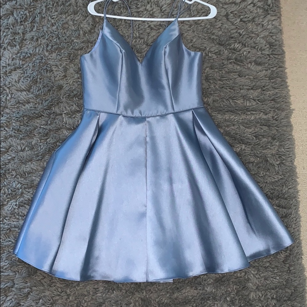 Light blue semi formal dress